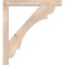 Ekena Millwork Olympic Block Smooth Bracket w/ Offset Brace, Douglas Fir, 5 1/2"W x 40"D x 44"H BKT0604X40X44OLY05SDF - alternate 3